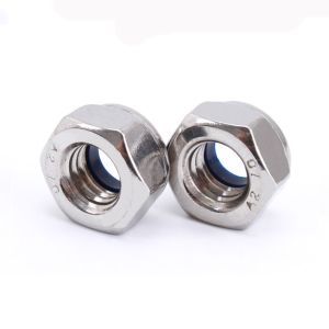 Buy cheap GB889 Stainless Steel DIN982 Hex Nylon Insert Lock Nut ISO7040 Nylon Insert Lock Nut Prevailing Torque Type Hexagon Nuts from wholesalers