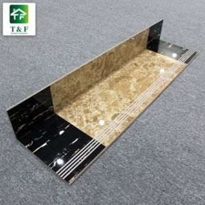 Buy cheap Yellow Ceramic Staircase Tiles 300 x 1200mm Glossy Surface Texture from wholesalers