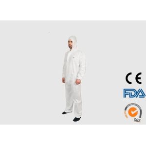 Buy cheap Durable Flame Retardant Disposable Coveralls Type 5 6 For Asbestos Removal from wholesalers