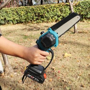 Buy cheap Portable 6 Inch Lithium Cordless Chainsaw With Oil Pump Battery Electric Mini Chainsaw For Clean Cutting from wholesalers
