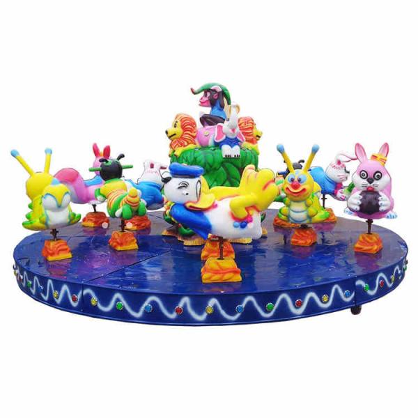 Buy cheap Cute Kids Amusement Ride Animal Turntable Ride 9 Riders Park Model Type from wholesalers