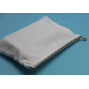Buy cheap 23x15cm 8oz Canvas Cotton Make Up Pouch Embossing Logo from wholesalers
