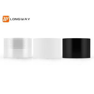 Black PP Plastic Cosmetic Bottle Cap With Inside Plug Wear Resistance