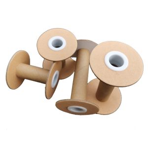 Crafted Paper Spools Recycled OEM Cardboard Thread Spools For Papermaking