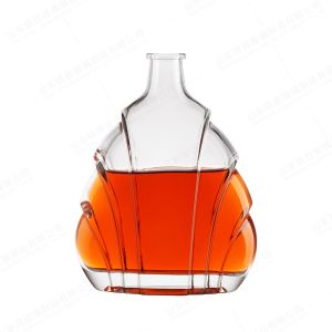 Buy cheap Exquisite Carving Crafts Glass Bottle for Hot Mountain Shape Whiskey Vodka Brandy from wholesalers