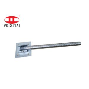 Buy cheap Adjustable Screw 26mm Scaffolding Base Jacks With Swivel Base Plate from wholesalers