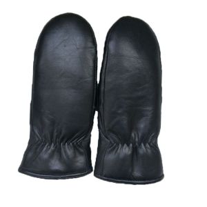 Buy cheap Genuine Winter Leather Mitten Gloves Thick Shearling Wool Lined Mittens from wholesalers