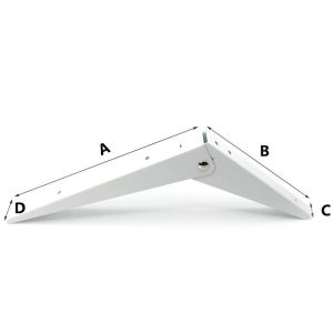 Buy cheap L Shape Foldable Triangle Wall Shelf / Cold Rolled Steel Triangle Wall Bracket 8-14