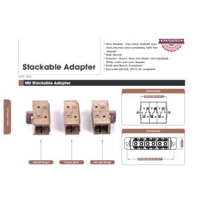 Buy cheap MU Stackable Adapter Fiber Optic Adapters Easily Install Integrated Simplex from wholesalers