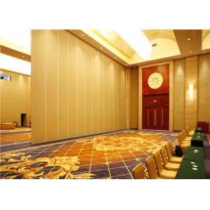 Hotel Movable Partition Wall Systems With Track And Wheels