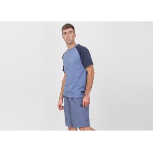 Buy cheap Breathable Mens Designer Loungewear Sets Polycotton Jersey Raglan Sleeve Tee from wholesalers