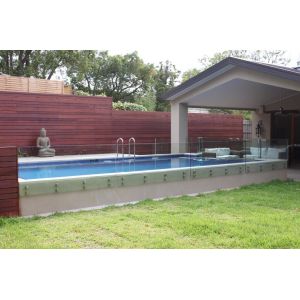 Buy cheap Dark Green Flat 8mm Semi Frameless windows and another parts of building product