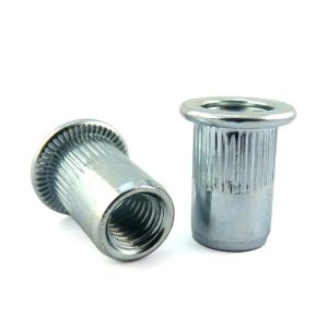 Buy cheap Flat Head Blind Nut Inserts Bright Zinc Plated M6 Rivet Nut Corrosion Resistant from wholesalers