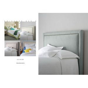 Buy cheap modern America style fabric princess soft bed from wholesalers