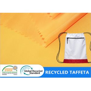 Buy cheap 190T Taffeta Polyester Tear Proof Recycled Plastic Fabric from wholesalers