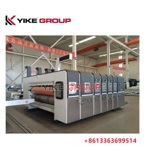 Corrugated Packaging Automatic Flexo Printing Rotary Die Cutting with Slotting