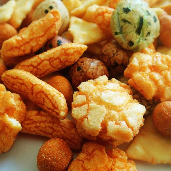 Hot Sale Rice Cracker with Coated Peanut Japanese Grain Snacks Mixed Senbei Rice