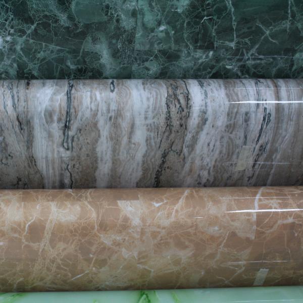 High gloss surface PVC decorative panel for kitchen cabinet, manufactured using