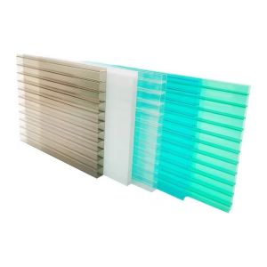 Buy cheap Impact Resistance Roof Panels/shade Materials Transparent Polycarbonate Hollow Sun Sheet Pc Hollow Sheets Sun Shade from wholesalers