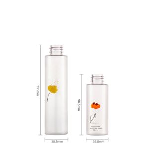 Buy cheap Recyclable Empty Plastic Cosmetic Bottles Frosted Finish For Skincare from wholesalers
