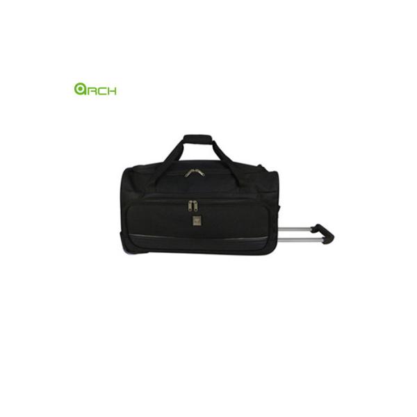 Quality Large U Shaped Opening 600D Polyester Rolling Luggage Bag for sale