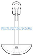 Buy cheap Molastar New Style Boat Steel Anchor Mushroom Anchor Plough Anchor Easy Handling Steel Anchor For Marine from wholesalers