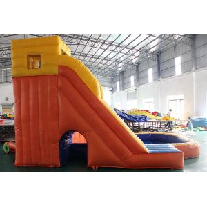 Buy cheap Kids 0.90mm Plato Inflatable Water Slide With Swimming Pool from wholesalers