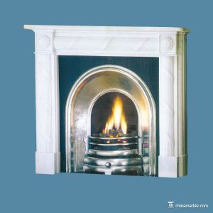 Buy cheap China marble White / Gray Marble Fireplace Surround , Durable Marble Tile product
