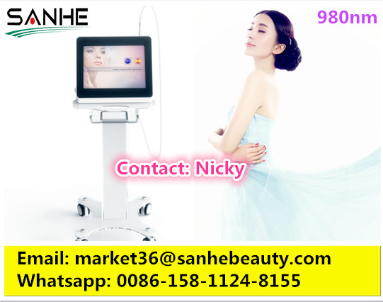 Buy cheap Various Spider Veins removal / 980nm diode laser couperose removal machine from wholesalers
