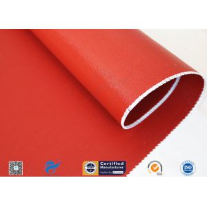 China 30oz Bright Red Silicone Coated Fiberglass Fabric For Auto Heat Insulation on sale