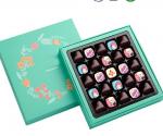 Buy cheap Handmade Afternoon Tea / Moon Cake Gift Chocolate Packaging Box , Hot stamping golden Chocolate Gift from wholesalers