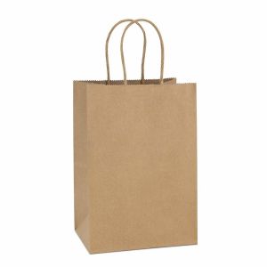 Buy cheap Brown Kraft 200gsm CMYK 26x12x33cm Non Woven Paper Bag from wholesalers