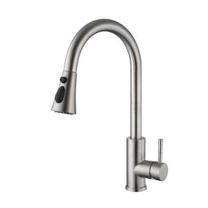 Buy cheap Brushed Kitchen Mixer Faucet , SUS304 Pull Down Sprayer Kitchen Faucet from wholesalers