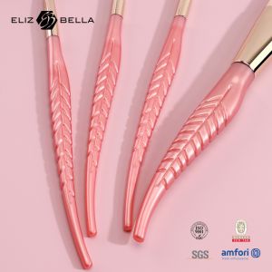 Buy cheap 4pcs Travel Makeup Brushes With 100% Synthetic Hair And Plastic Handle With Special Tail Handle from wholesalers