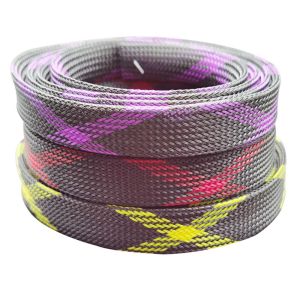 Buy cheap Pattern Nylon braided sleeve Electrical wire protective expandable polyester product
