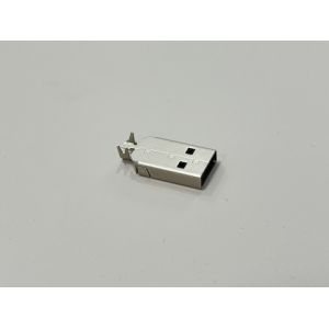 Buy cheap USB 2.0 AM Connector Two-Piece Metal Shell | 24.7mm Length | 2.2mm Cable OD | Electrical Wire Terminal Connector for Data & Power Transmission from wholesalers