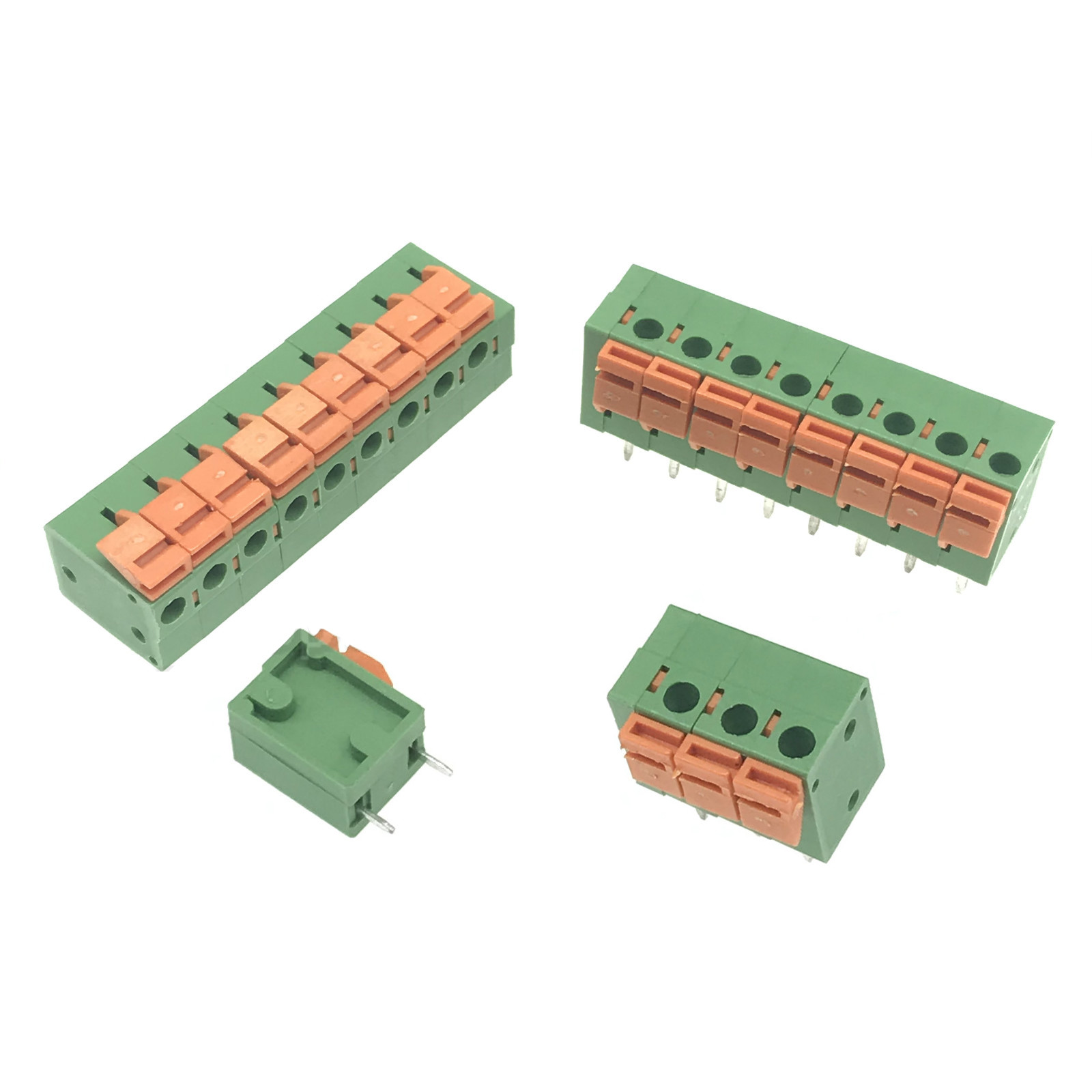 Buy cheap 5.08mm Pitch PCB Screwless Spring Terminal Block Vertical Wiring Entry product