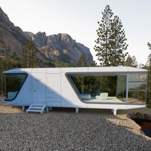 Buy cheap Prefabricated Galvanized Steel Frame Mobile Capsule House Space Capsule Container from wholesalers