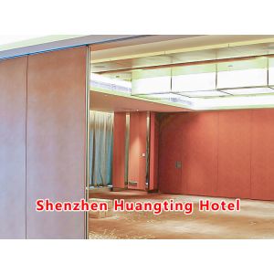 Buy cheap Customizable Wooden Partition Wall with Max 42dB Sound Insulation and 304 Stainless Steel Heavy-Duty Rollers from wholesalers
