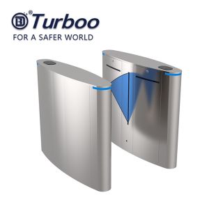 Buy cheap SUS304 Retractable Flap Barrie RFID Waist Height Turnstile Gate System from wholesalers