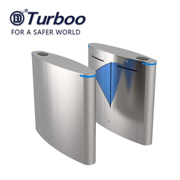 Quality SUS304 Retractable Flap Barrie RFID Waist Height Turnstile Gate System for sale