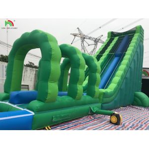 Giant Water Slide Inflatable Commercial Inflatable Water Slide with Pool