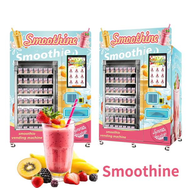 Buy cheap Touch Screen Smoothie Vending Machine with Compressor Cooling System and Convenient Bill Payment from wholesalers