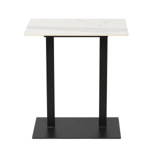 Buy cheap Modern Design Smooth Surface Ceramic Side Table Resistant Scratches With Iron Base from wholesalers