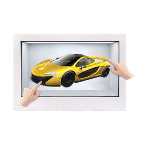 Buy cheap Dual OS Interactive Clear Transparent LCD Screen Box With WiFi For Real Time Updates from wholesalers
