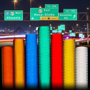 Buy cheap Self Adhesive EGP Conspicuity Retro Reflective Sheeting Roll Micro Prismatic from wholesalers