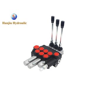 Buy cheap 03P80 Manual 3 Way Hydraulic Directional Control Valve OEM Spring Return Detent Floating Function from wholesalers