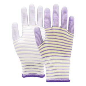 Buy cheap NBW-PT303 Zebra Pattern PU Palm Gloves 13 Gauge Protection from wholesalers