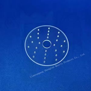Custom Corrosion Resistant Transparent Quartz Punched Sheet