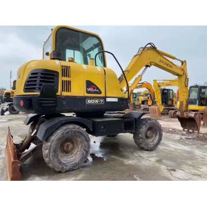 Buy cheap Hard Construction Mini 6T R60W-7 Used Hyundai Excavator product